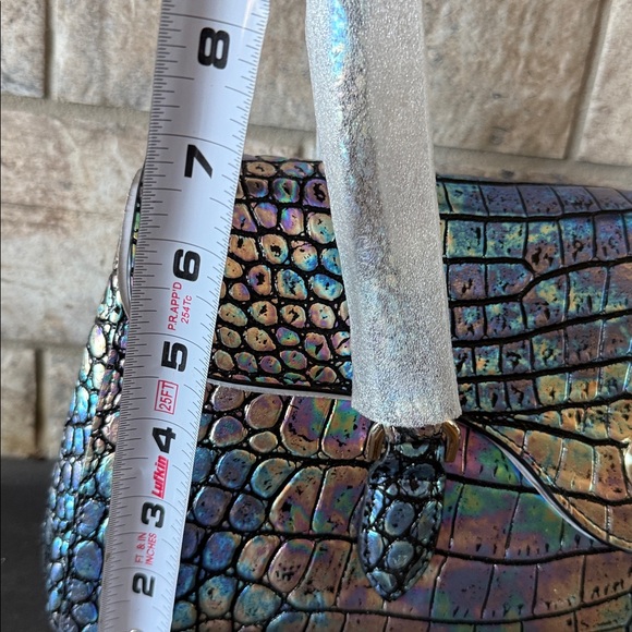 Brahmin Dayan in Black Galexia Holographic Crocodile - Picture 5 of 5